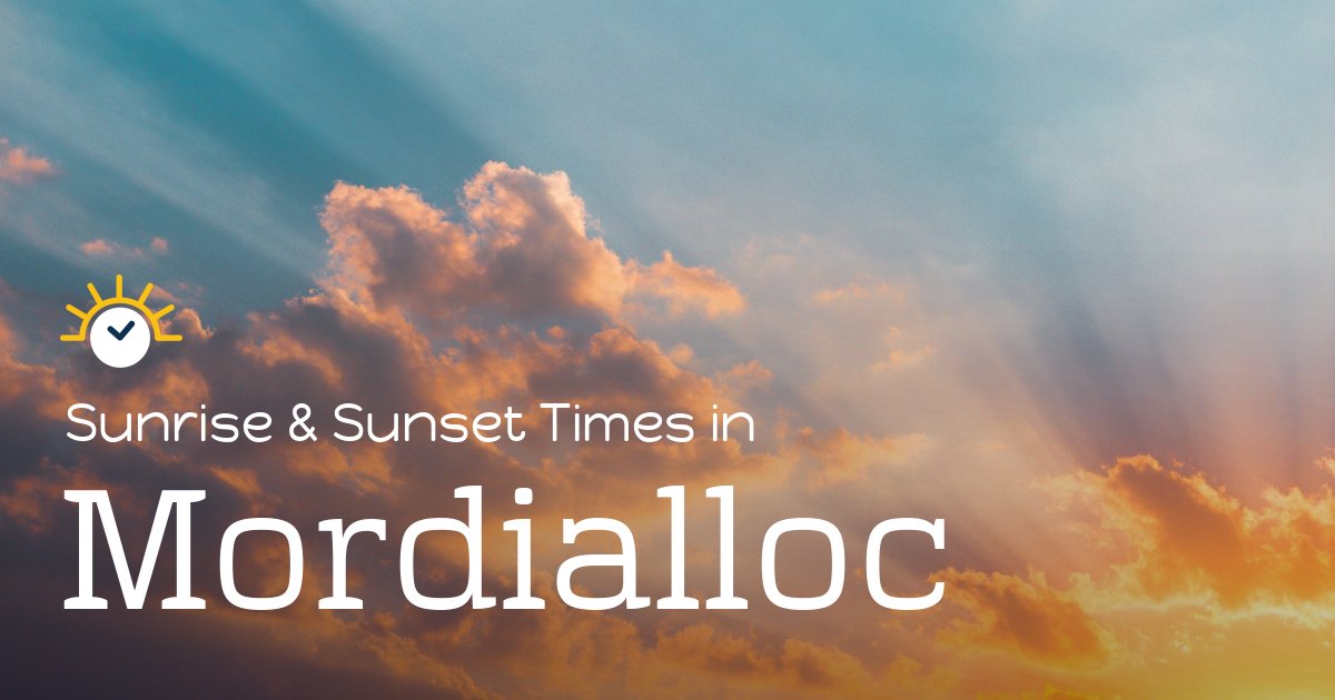 Mordialloc Sunrise and Sunset Times