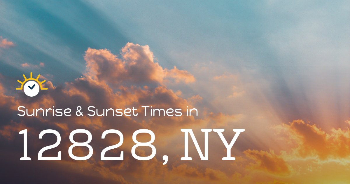 12828, NY Sunrise and Sunset Times